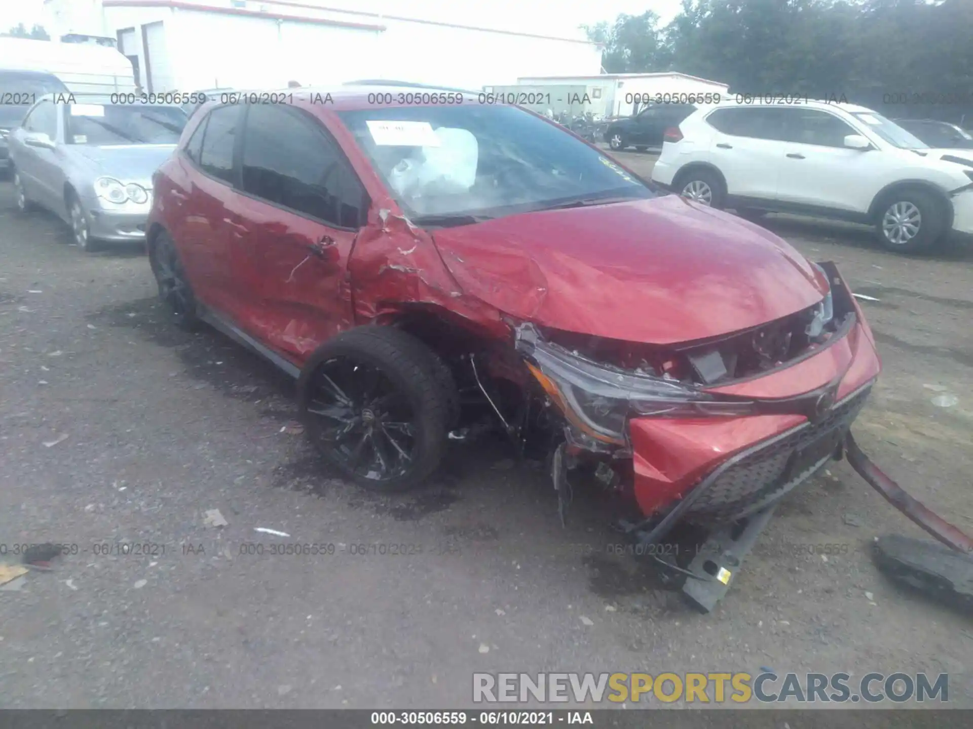 1 Photograph of a damaged car JTND4MBE1M3108407 TOYOTA COROLLA HATCHBACK 2021