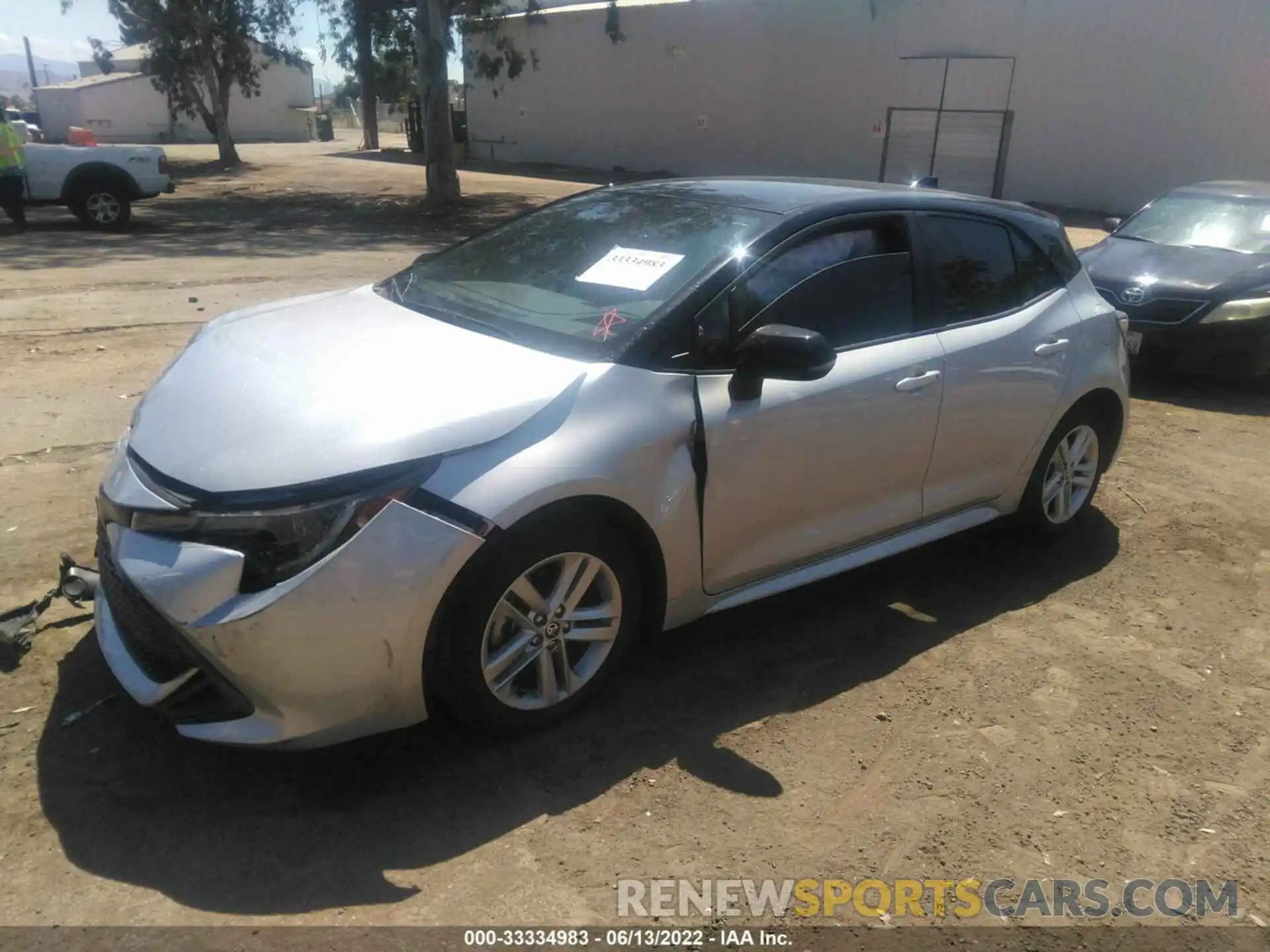 2 Photograph of a damaged car JTND4MBE5M3130636 TOYOTA COROLLA HATCHBACK 2021