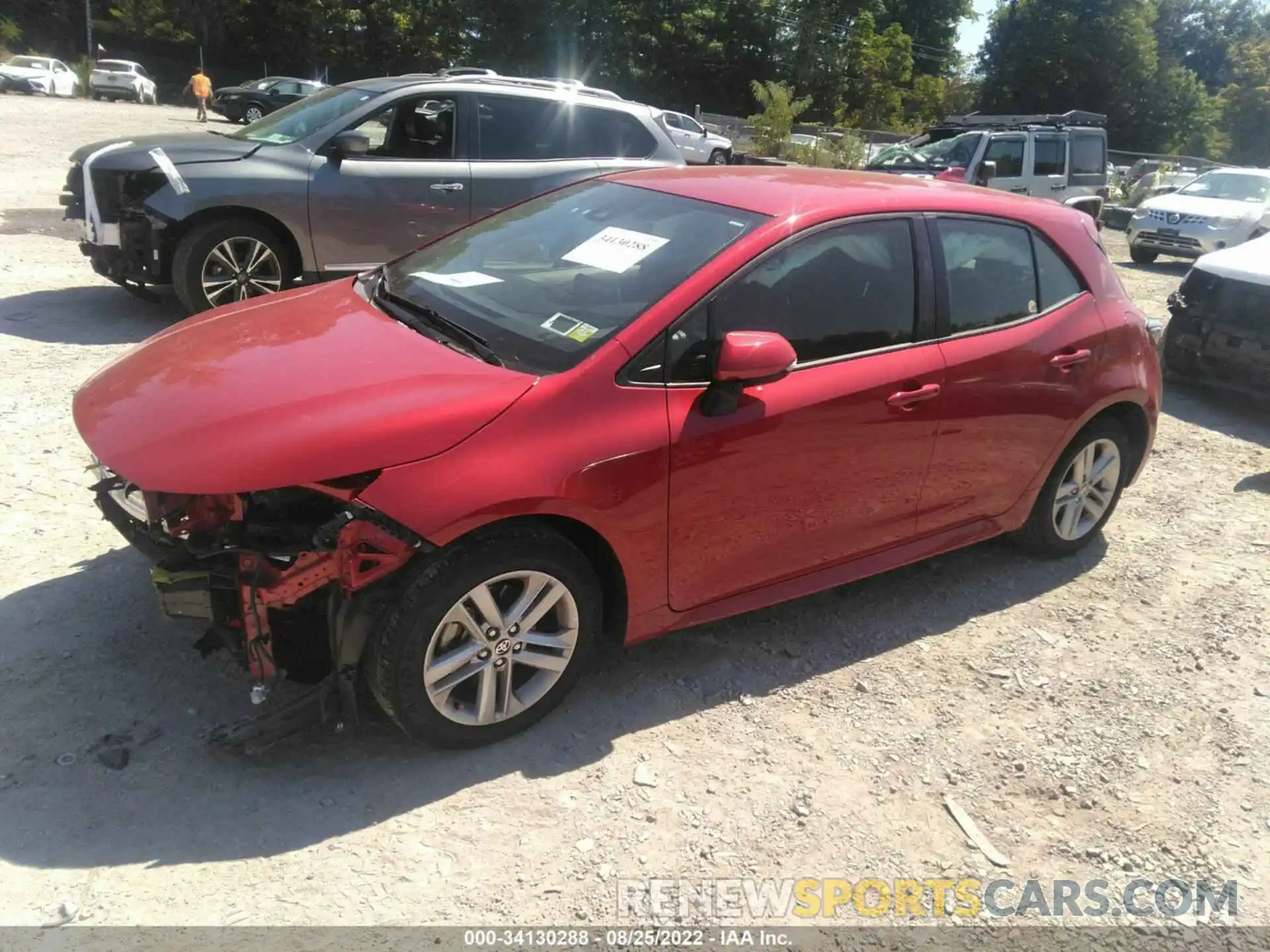 2 Photograph of a damaged car JTND4MBE9M3119770 TOYOTA COROLLA HATCHBACK 2021