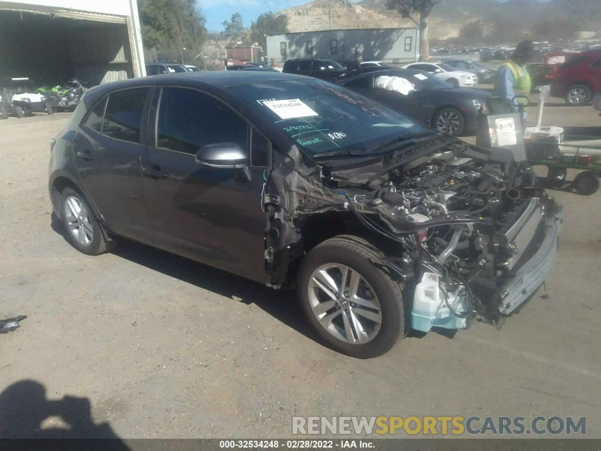 1 Photograph of a damaged car JTND4MBE9M3125262 TOYOTA COROLLA HATCHBACK 2021