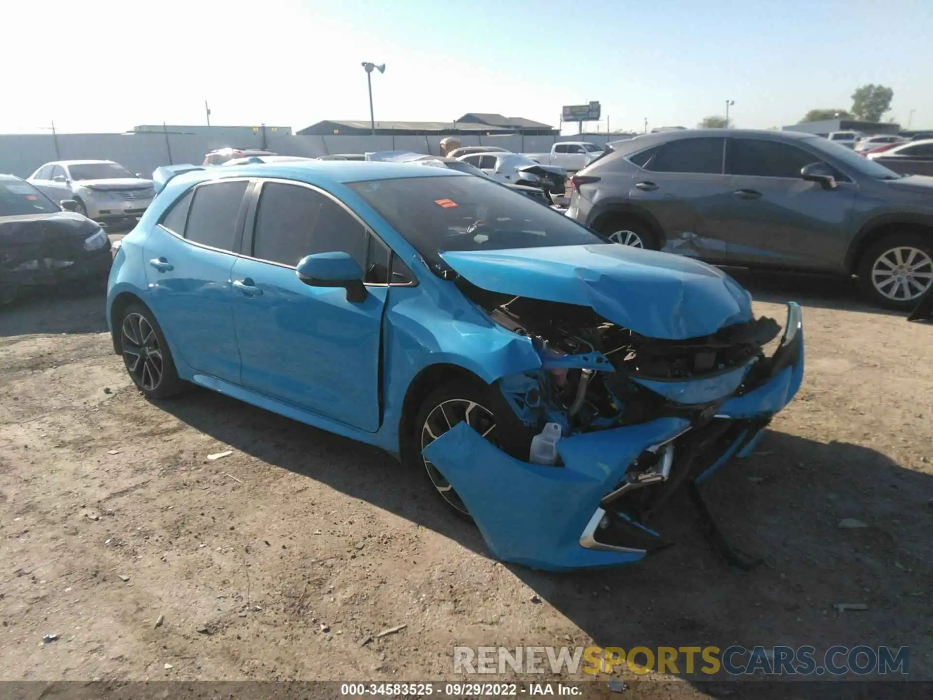 1 Photograph of a damaged car JTNA4MBE1N3158180 TOYOTA COROLLA HATCHBACK 2022