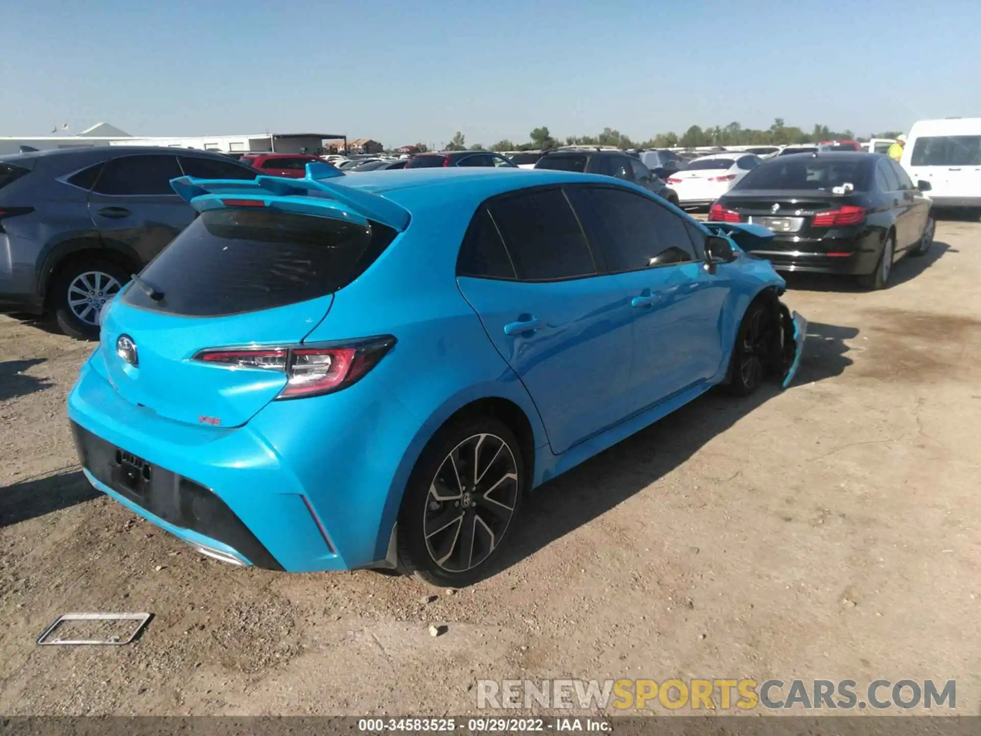 4 Photograph of a damaged car JTNA4MBE1N3158180 TOYOTA COROLLA HATCHBACK 2022