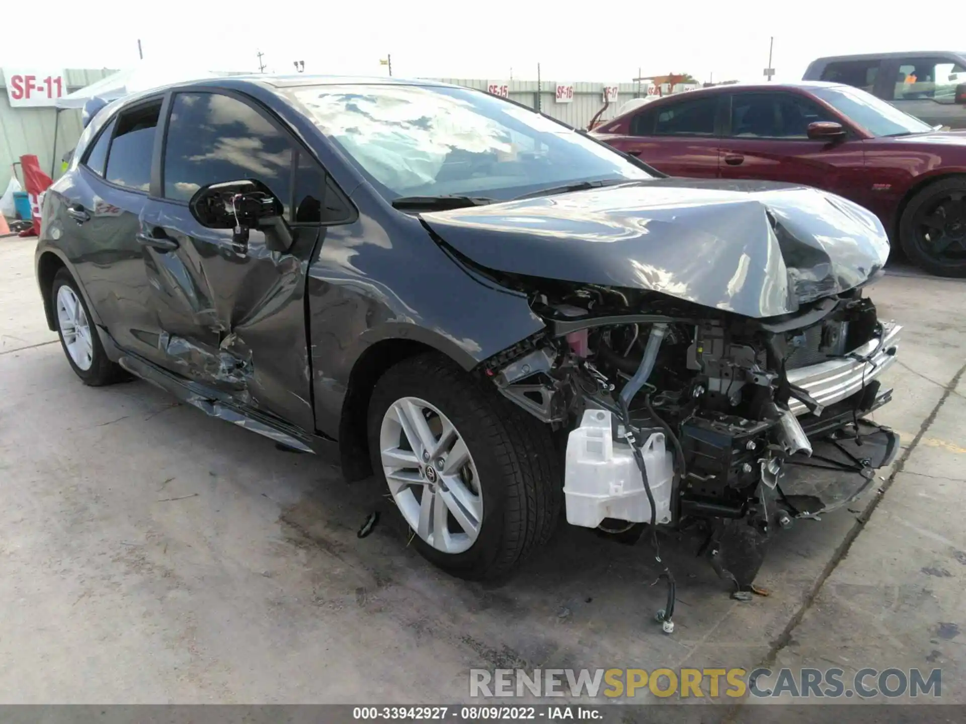 1 Photograph of a damaged car JTND4MBE4N3178484 TOYOTA COROLLA HATCHBACK 2022