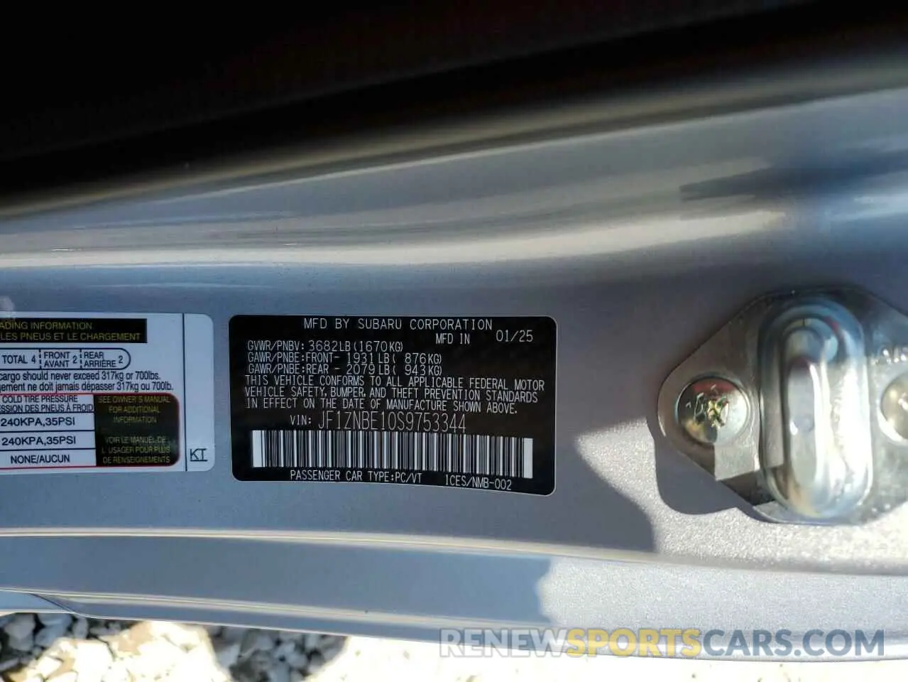 12 Photograph of a damaged car JF1ZNBE10S9753344 TOYOTA GR 86 PREM 2025