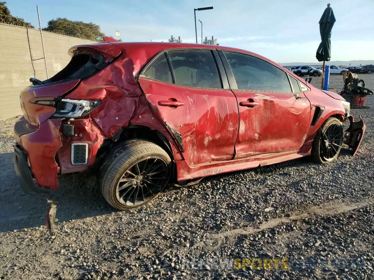 3 Photograph of a damaged car JTNABAAE0PA004516 TOYOTA GR COROLLA 2023