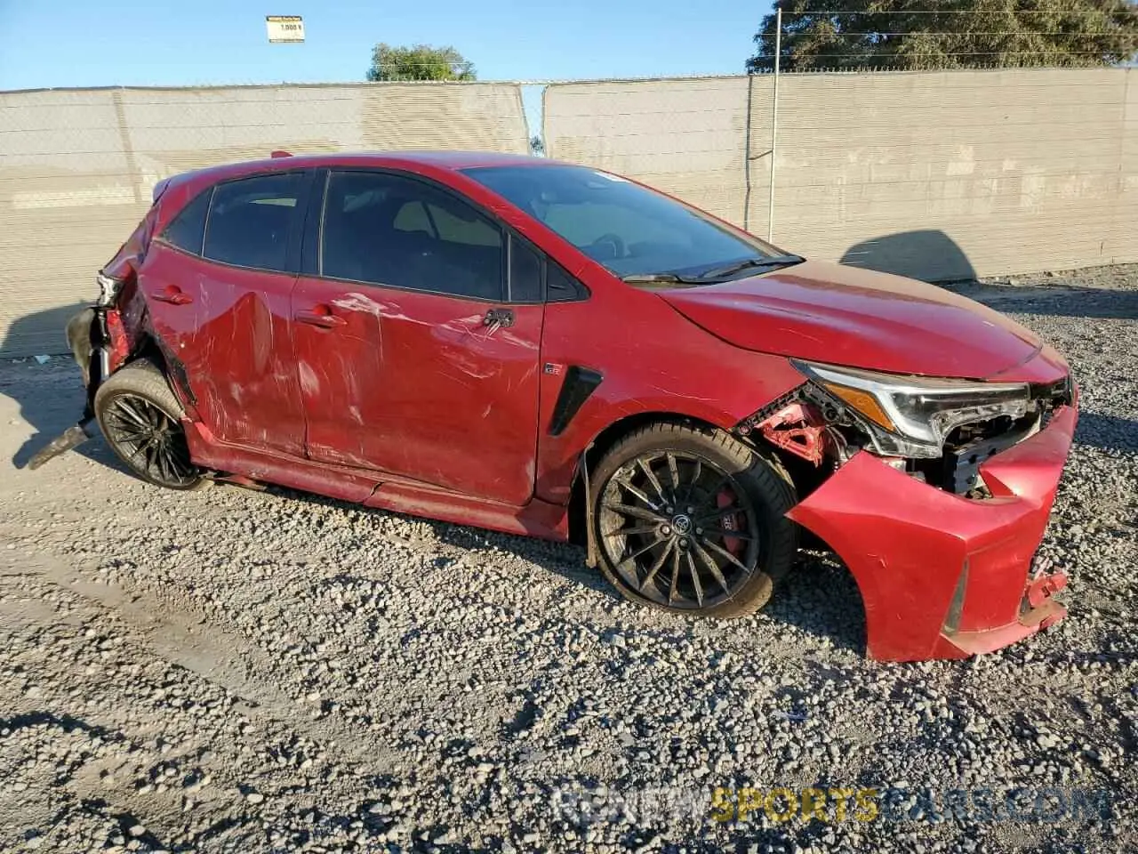 4 Photograph of a damaged car JTNABAAE0PA004516 TOYOTA GR COROLLA 2023