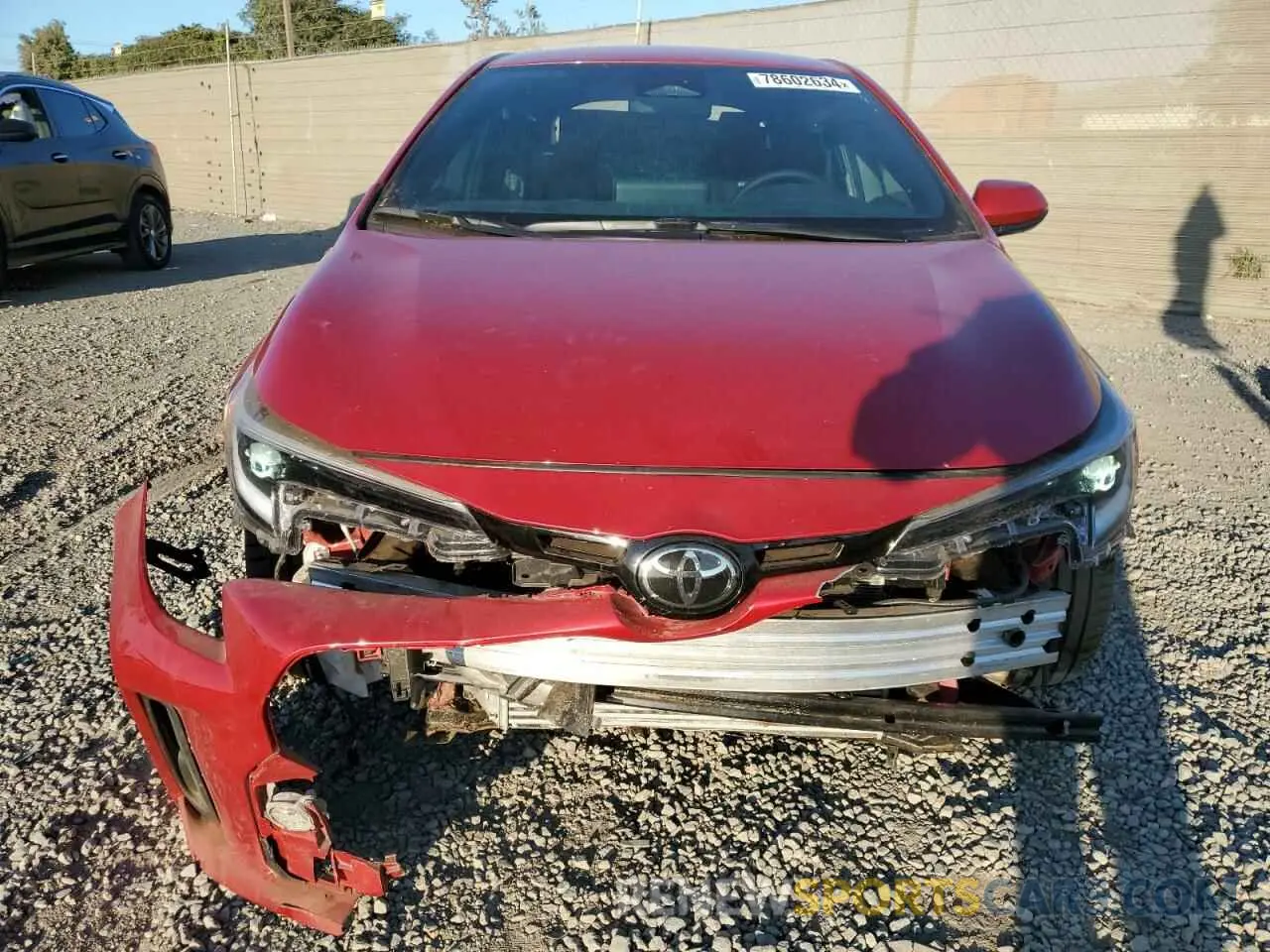 5 Photograph of a damaged car JTNABAAE0PA004516 TOYOTA GR COROLLA 2023