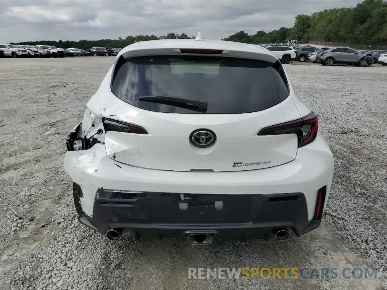 6 Photograph of a damaged car JTNABAAE1PA002368 TOYOTA GR COROLLA 2023