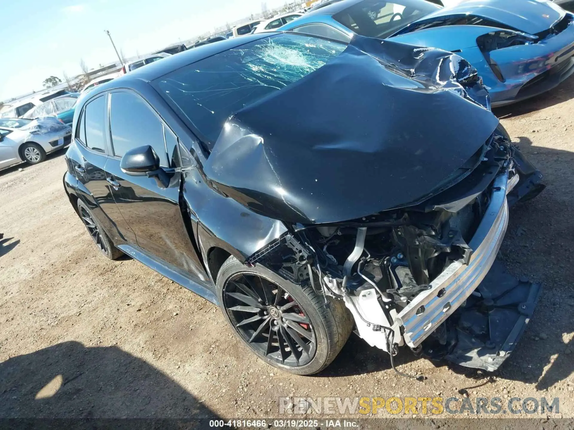 1 Photograph of a damaged car JTNABAAE5PA007217 TOYOTA GR COROLLA 2023