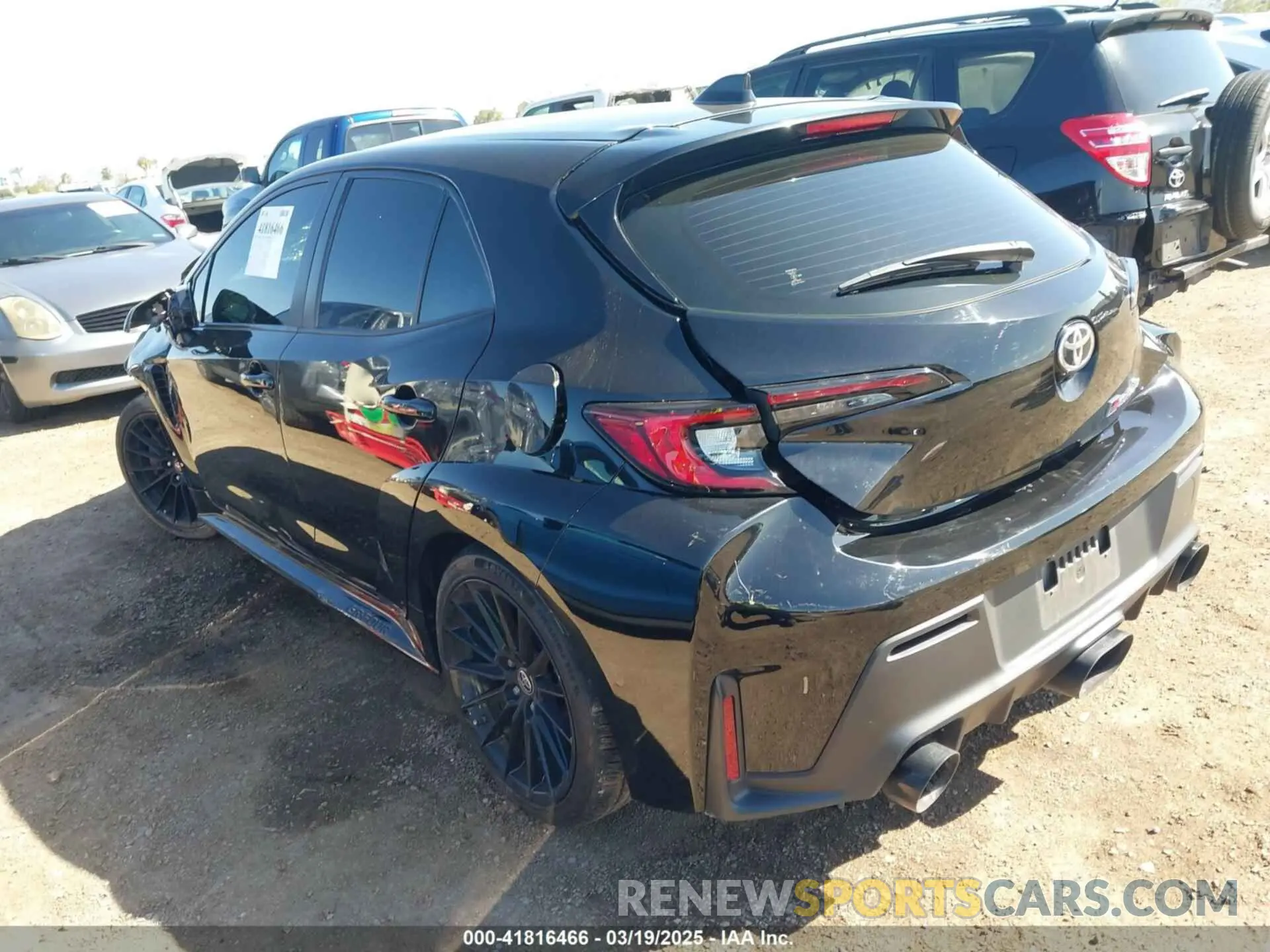 3 Photograph of a damaged car JTNABAAE5PA007217 TOYOTA GR COROLLA 2023