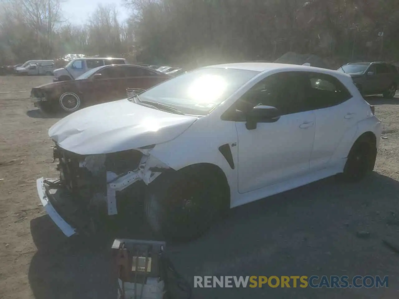 1 Photograph of a damaged car JTNABAAE5PA007721 TOYOTA GR COROLLA 2023