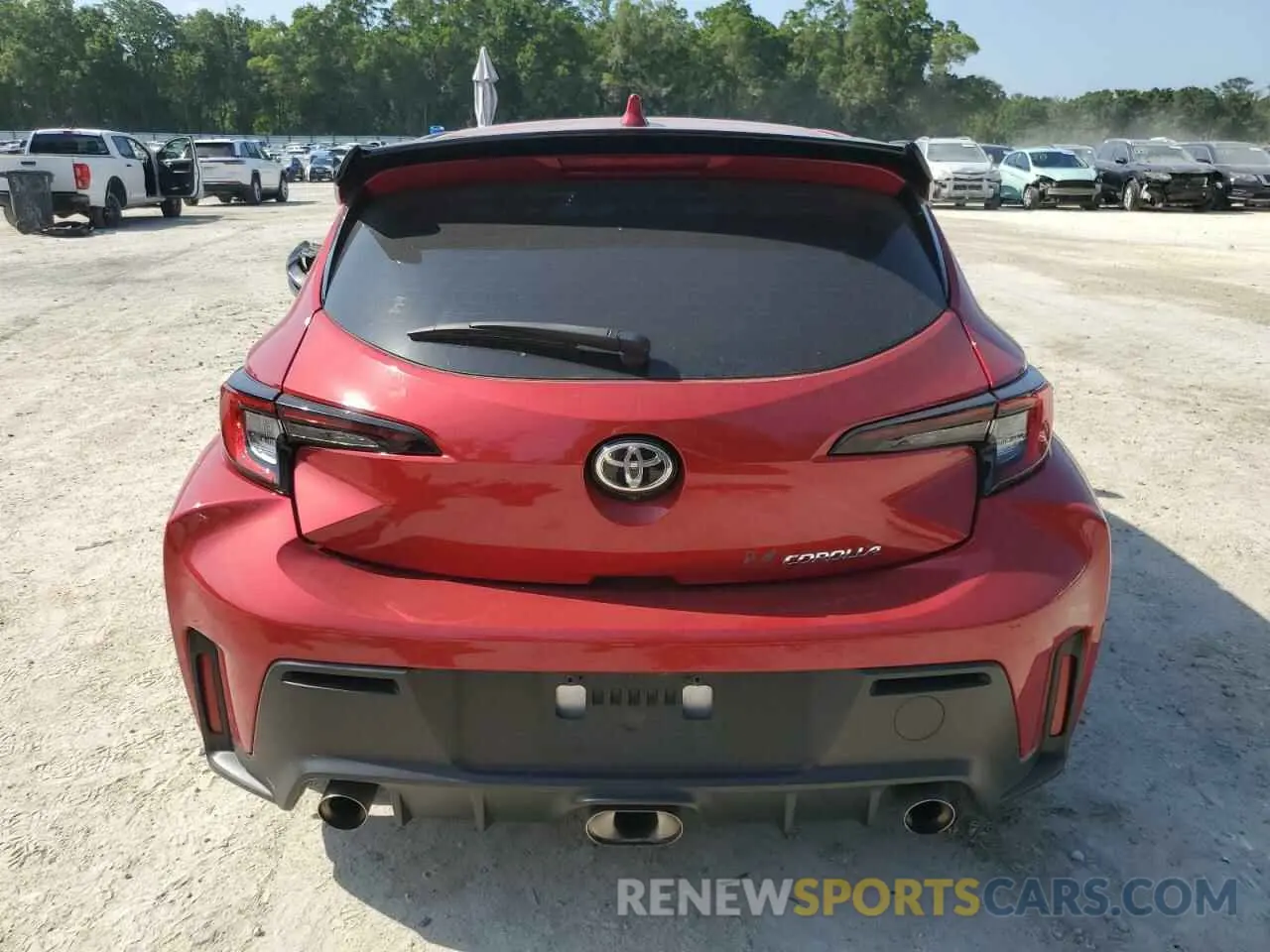 6 Photograph of a damaged car JTNABAAE6PA001605 TOYOTA GR COROLLA 2023