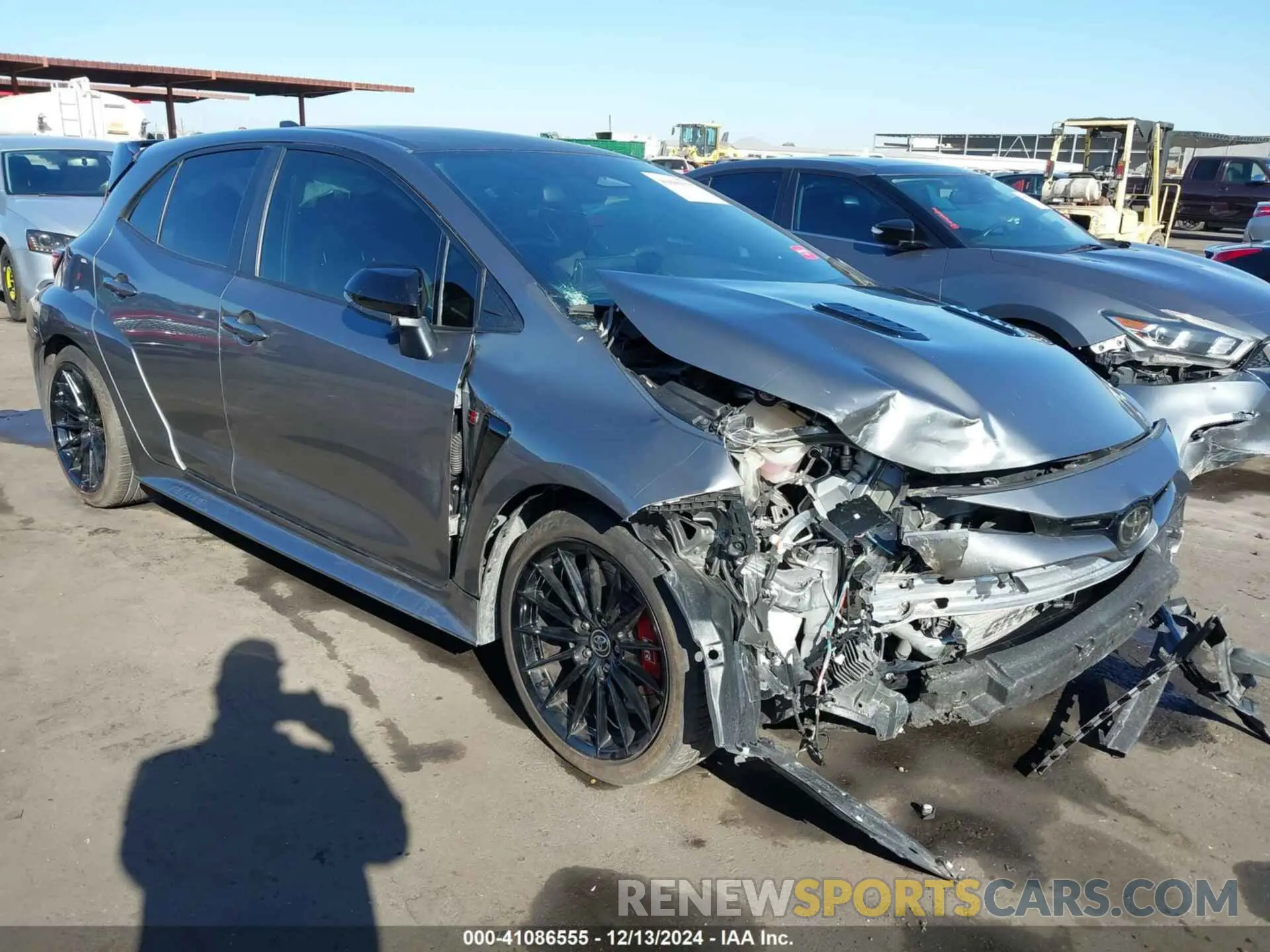 1 Photograph of a damaged car JTNABAAE6PA004004 TOYOTA GR COROLLA 2023
