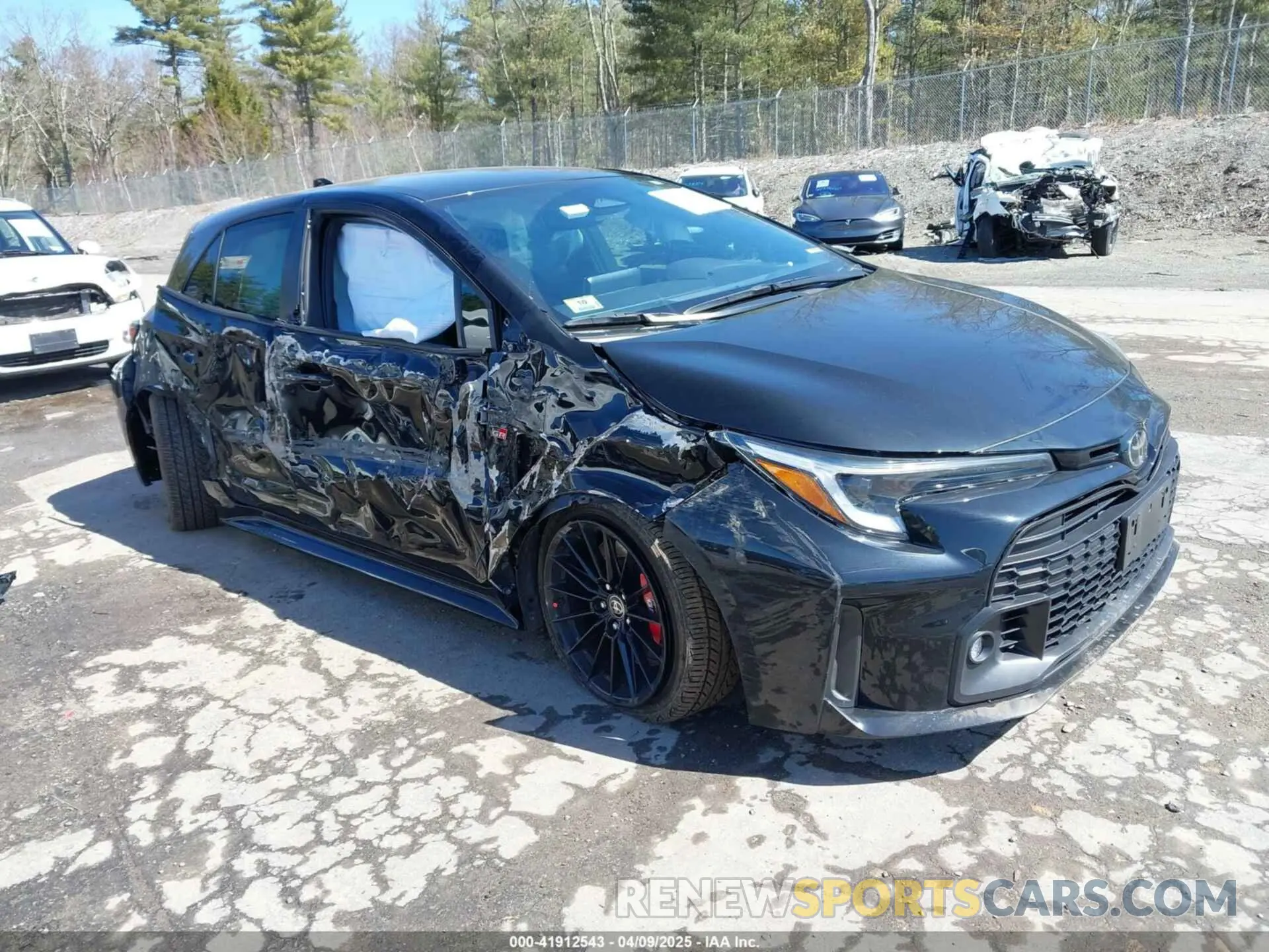 1 Photograph of a damaged car JTNABAAE7PA007090 TOYOTA GR COROLLA 2023