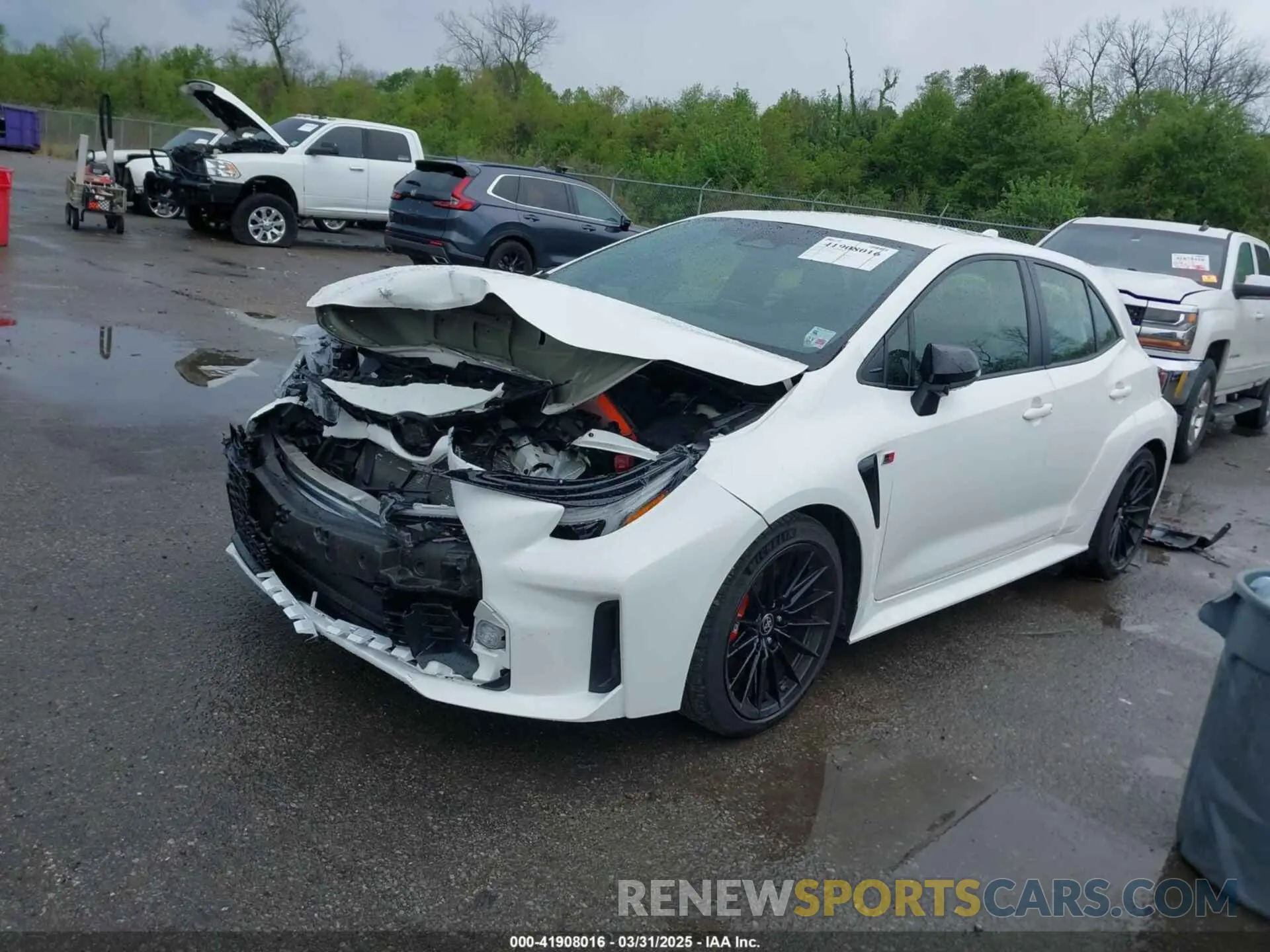 2 Photograph of a damaged car JTNABAAE9PA002795 TOYOTA GR COROLLA 2023
