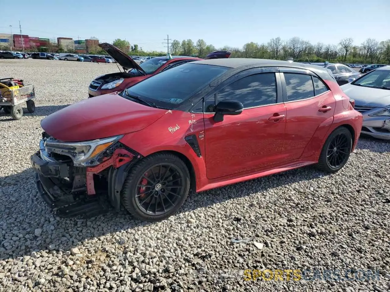1 Photograph of a damaged car JTNABAAEXPA006466 TOYOTA GR COROLLA 2023