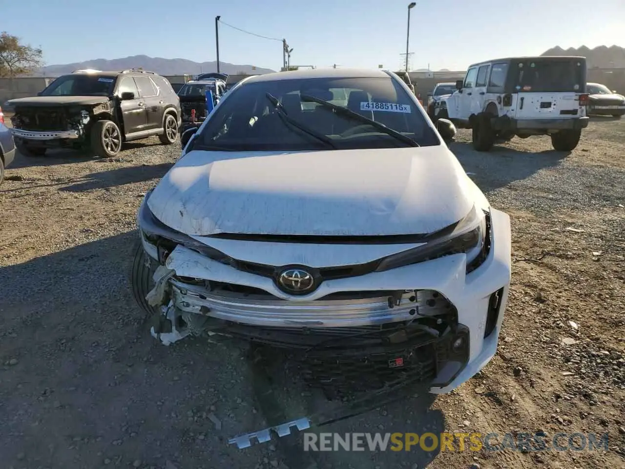 5 Photograph of a damaged car JTNABAAE0RA010528 TOYOTA GR COROLLA 2024