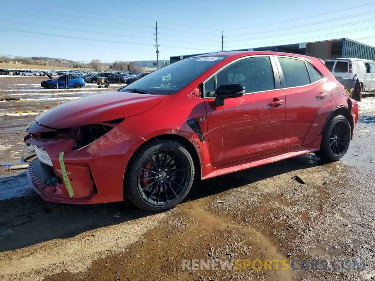 1 Photograph of a damaged car JTNABAAE1RA012708 TOYOTA GR COROLLA 2024
