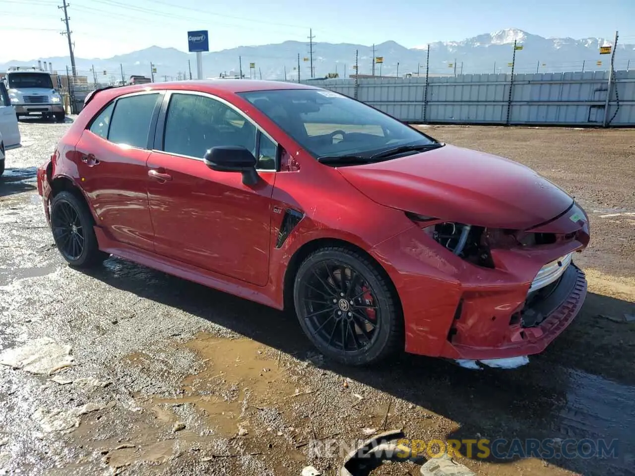 4 Photograph of a damaged car JTNABAAE1RA012708 TOYOTA GR COROLLA 2024