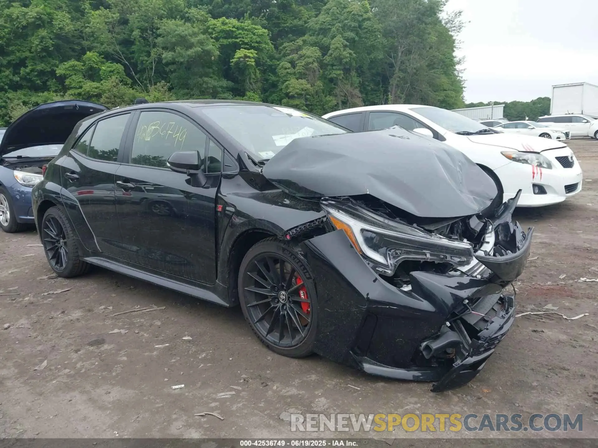 1 Photograph of a damaged car JTNABAAE2RA013026 TOYOTA GR COROLLA 2024