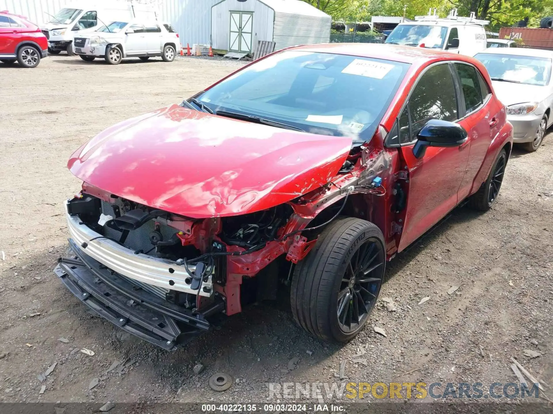 2 Photograph of a damaged car JTNABAAE3RA010040 TOYOTA GR COROLLA 2024