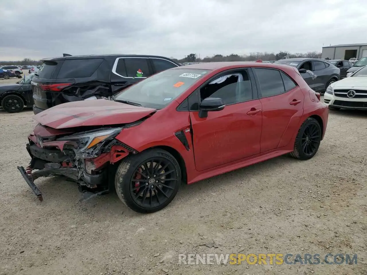 1 Photograph of a damaged car JTNABAAE3RA010863 TOYOTA GR COROLLA 2024