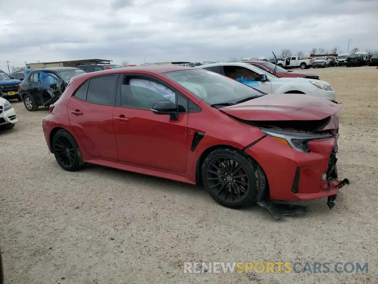 4 Photograph of a damaged car JTNABAAE3RA010863 TOYOTA GR COROLLA 2024
