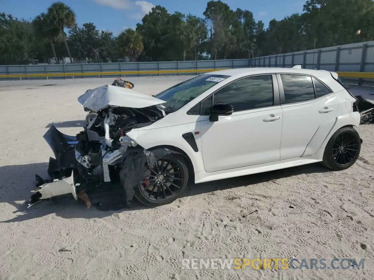 1 Photograph of a damaged car JTNABAAE6RA015801 TOYOTA GR COROLLA 2024