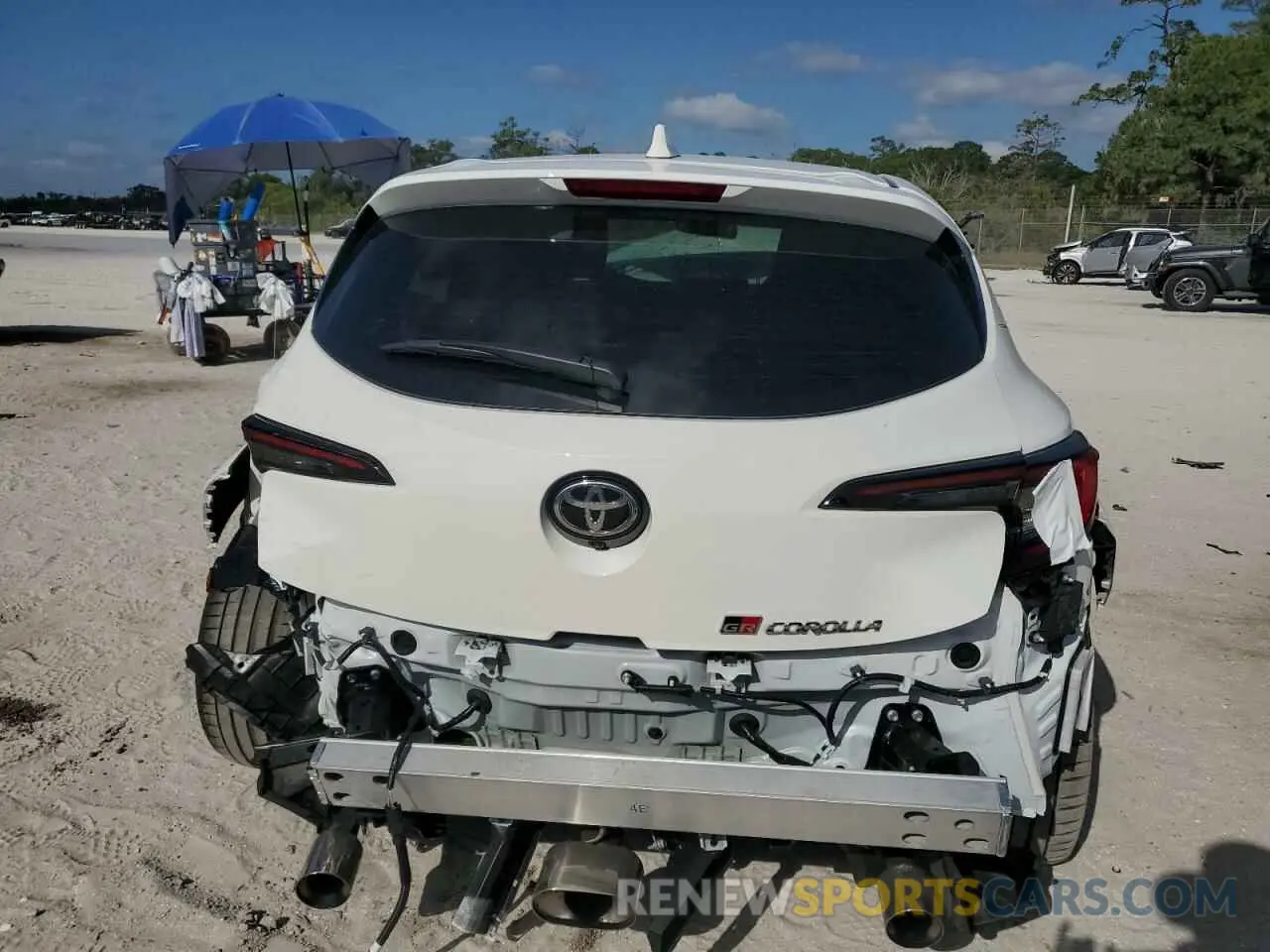 6 Photograph of a damaged car JTNABAAE6RA015801 TOYOTA GR COROLLA 2024