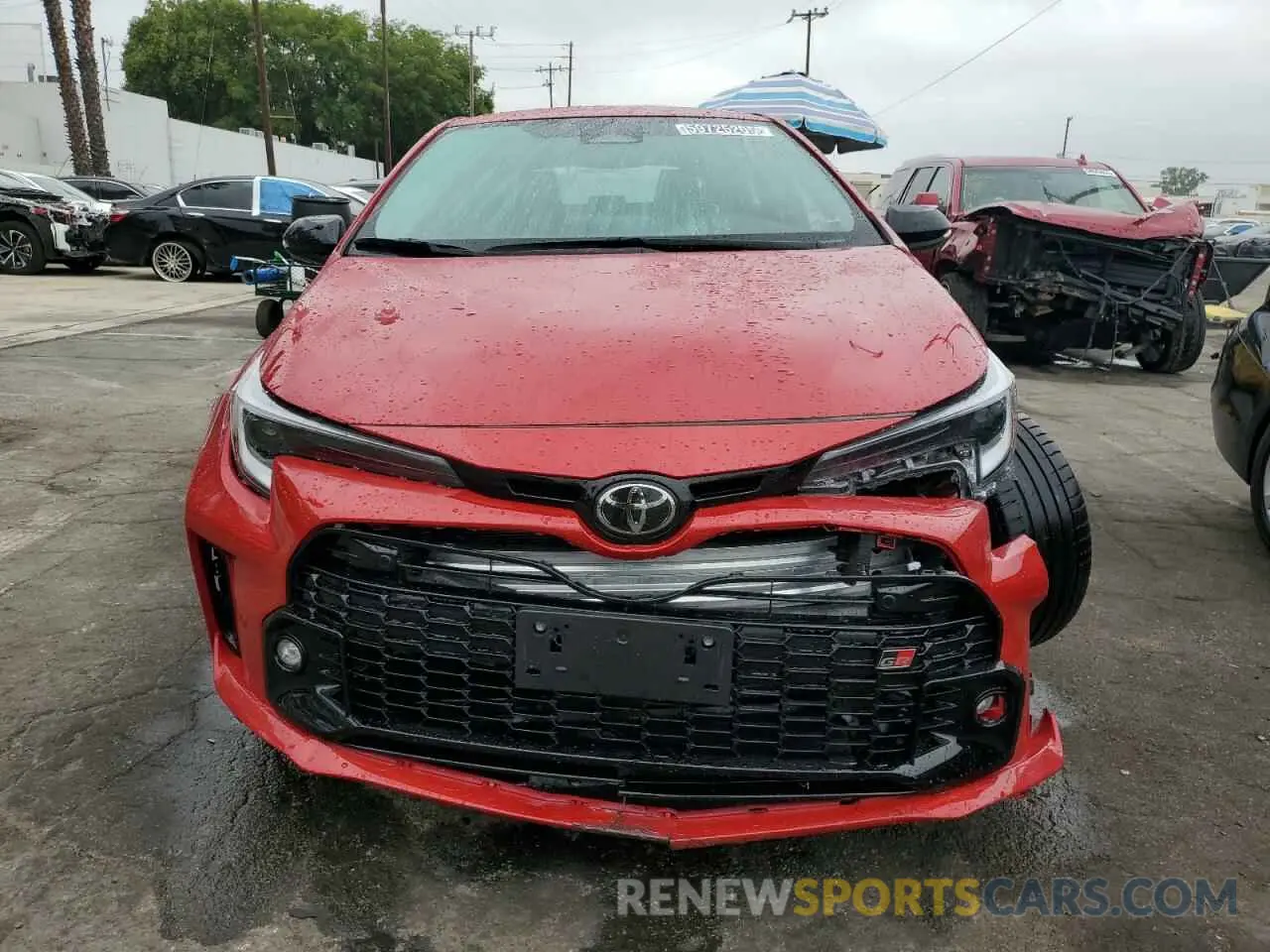 5 Photograph of a damaged car JTNABAAE7RA013412 TOYOTA GR COROLLA 2024