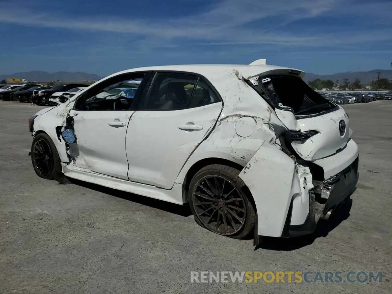 2 Photograph of a damaged car JTNABAAE7RA013636 TOYOTA GR COROLLA 2024