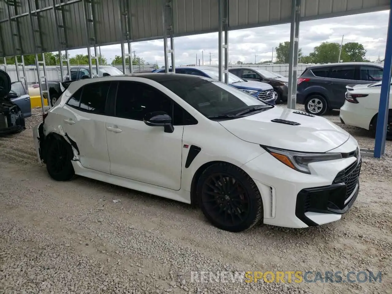 4 Photograph of a damaged car JTNABAAE7SA018082 TOYOTA GR COROLLA 2025