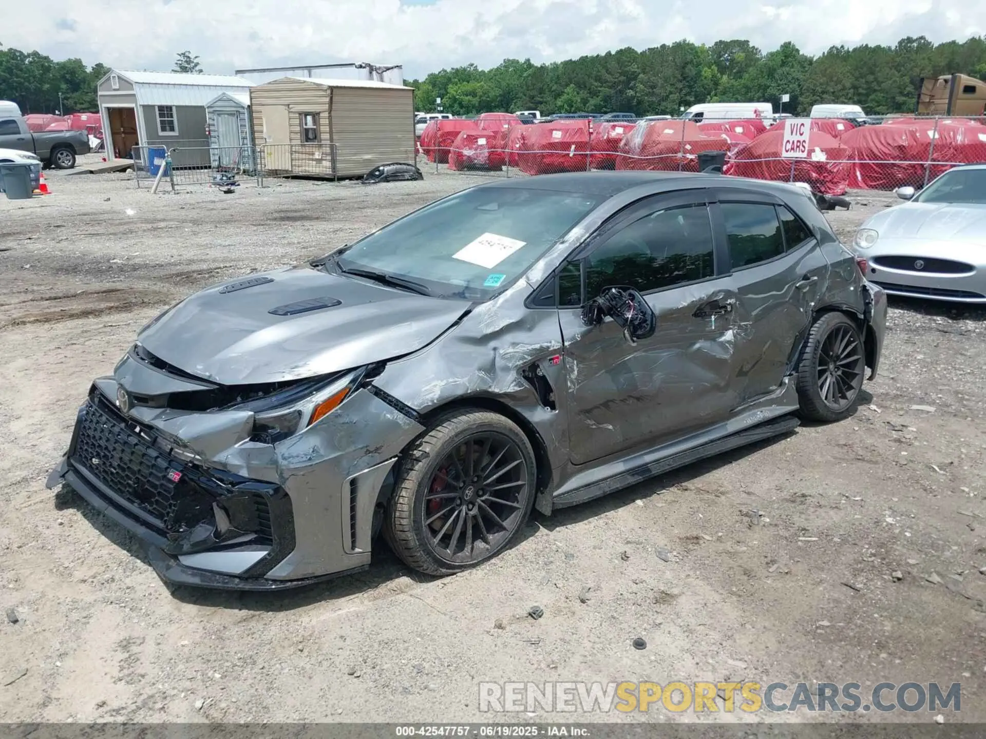 2 Photograph of a damaged car JTNABAAE7SA019135 TOYOTA GR COROLLA 2025