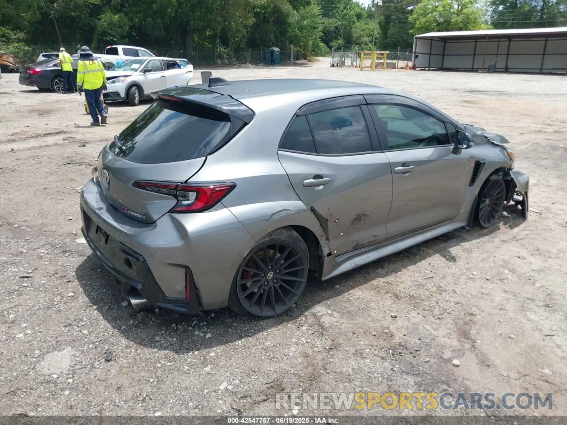4 Photograph of a damaged car JTNABAAE7SA019135 TOYOTA GR COROLLA 2025