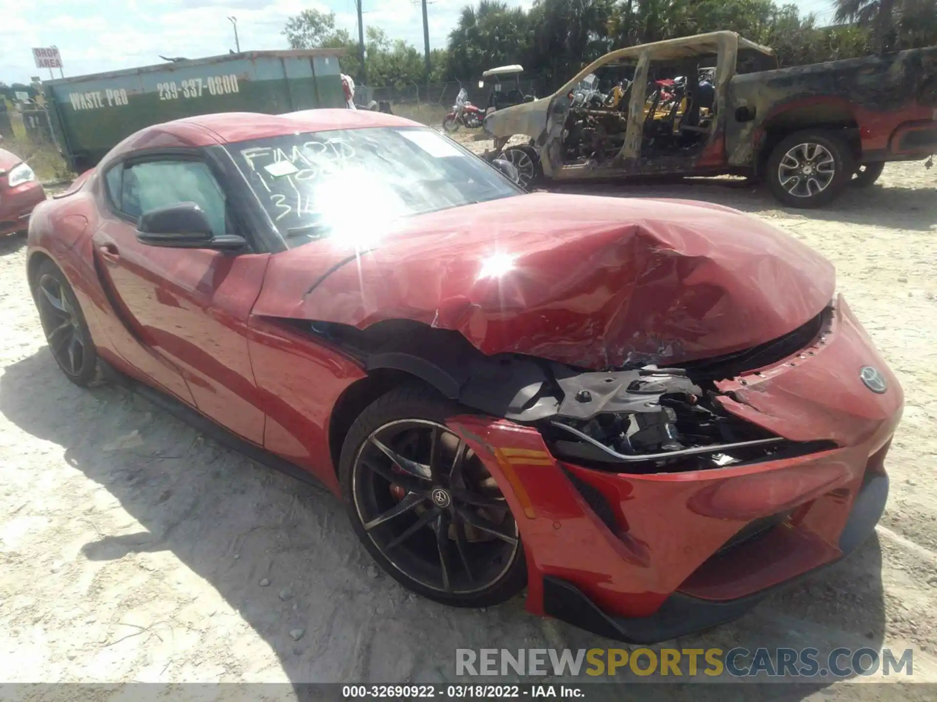 1 Photograph of a damaged car WZ1DB0C06MW036383 TOYOTA GR SUPRA 2021