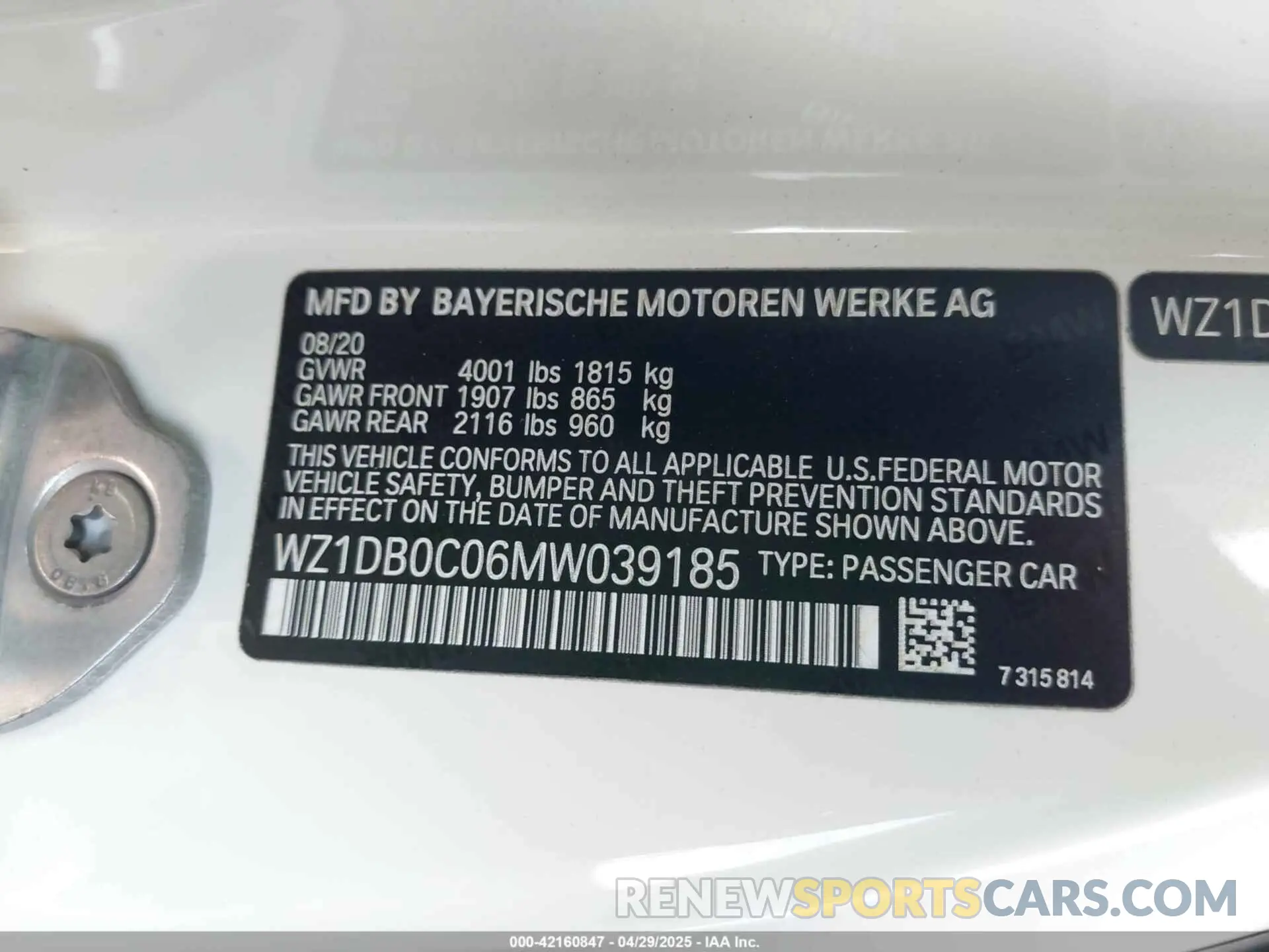 9 Photograph of a damaged car WZ1DB0C06MW039185 TOYOTA GR SUPRA 2021