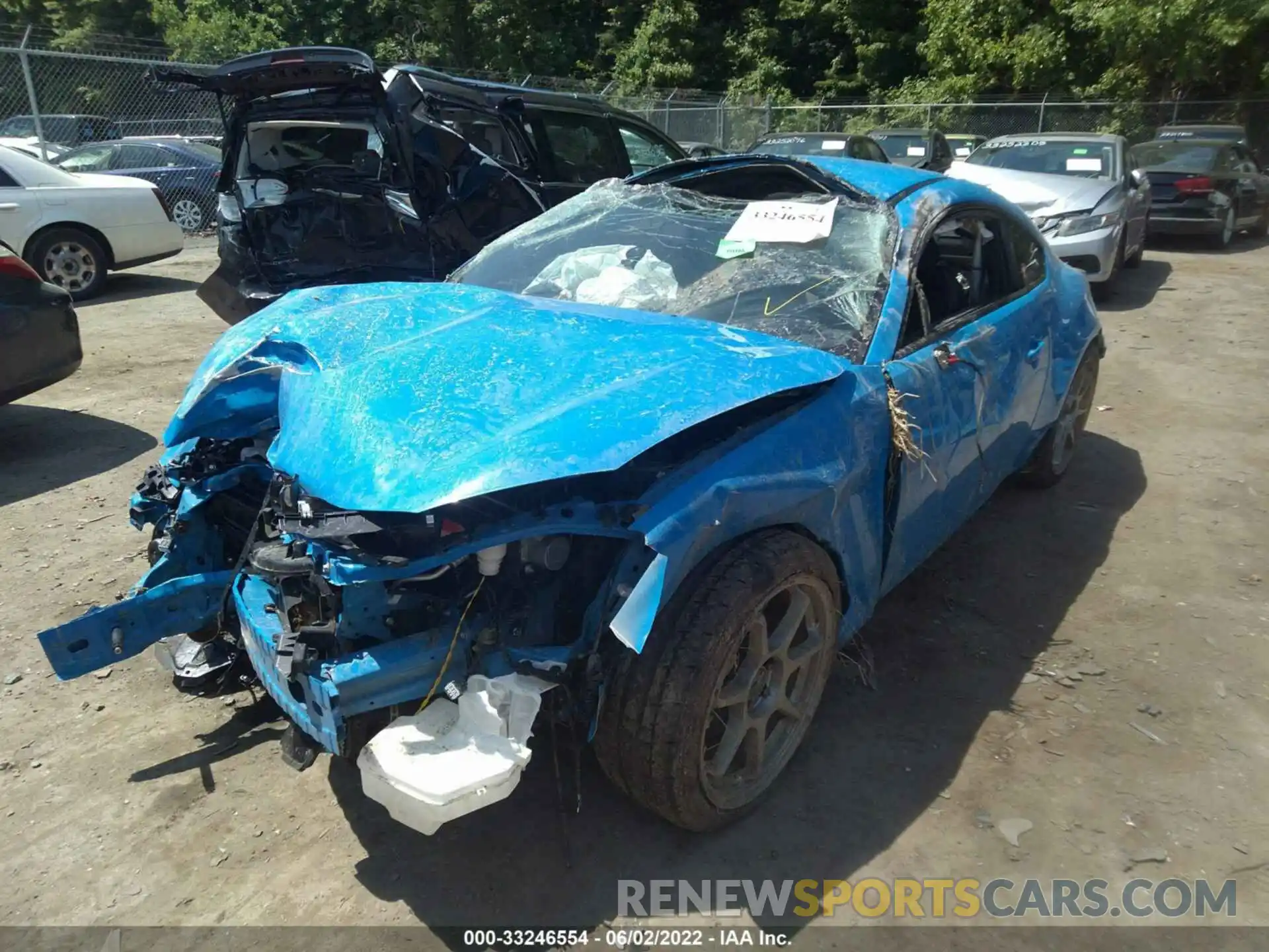 6 Photograph of a damaged car JF1ZNBE13N9754136 TOYOTA GR86 2022