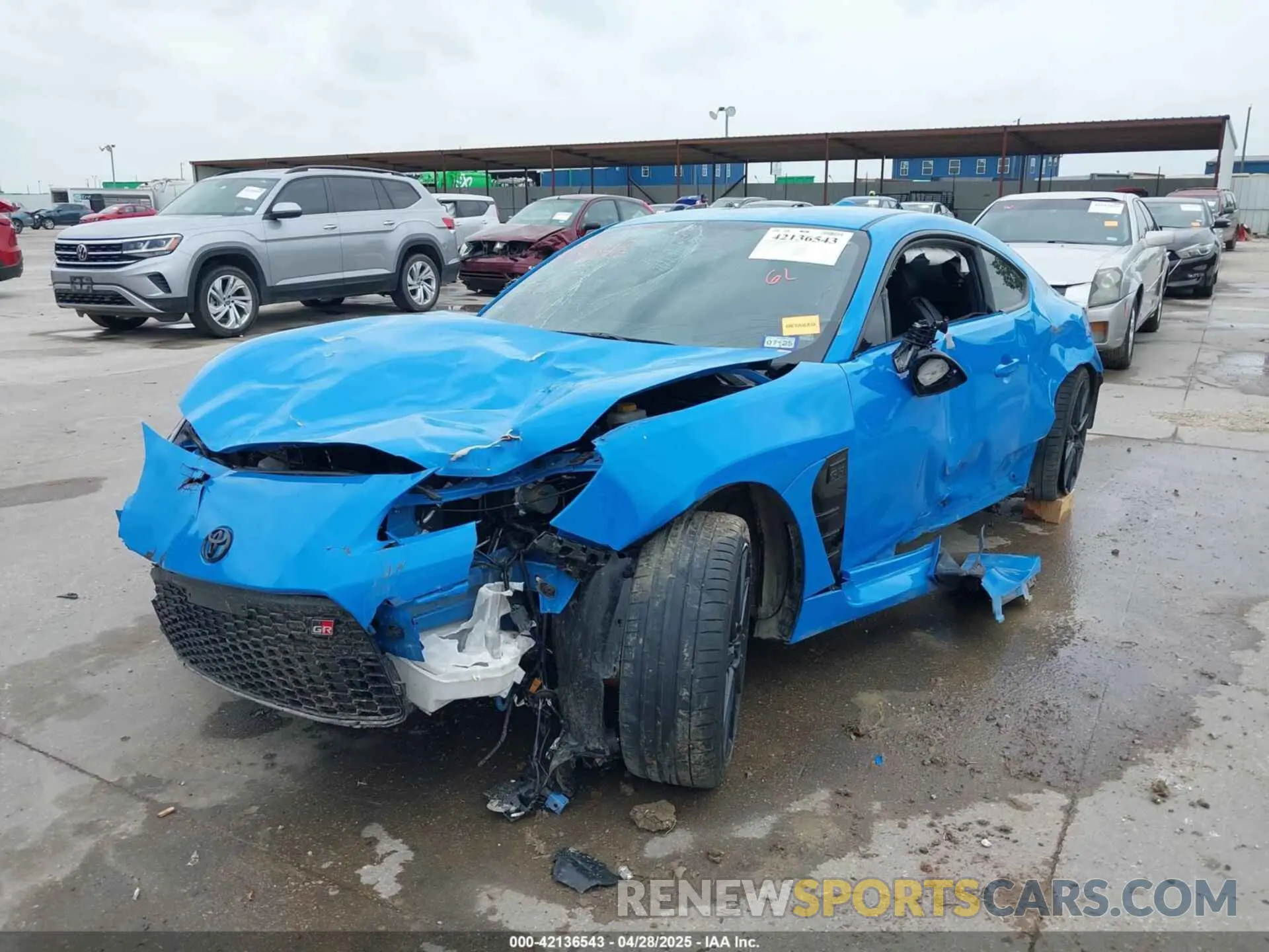 6 Photograph of a damaged car JF1ZNBF13P8758193 TOYOTA GR86 2023