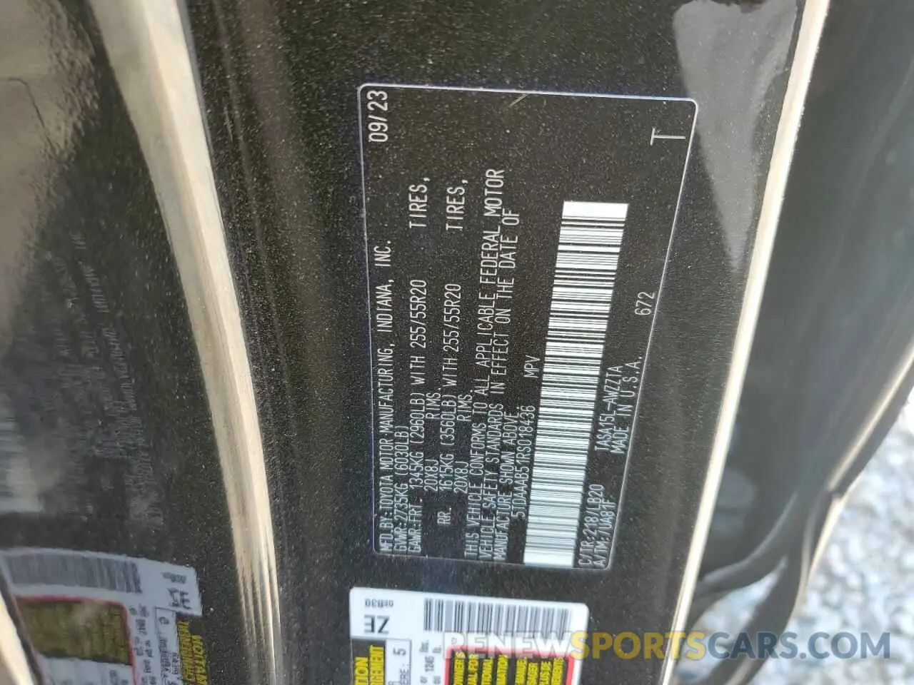 13 Photograph of a damaged car 5TDAAAB51RS018436 TOYOTA GRAND HIGH 2024
