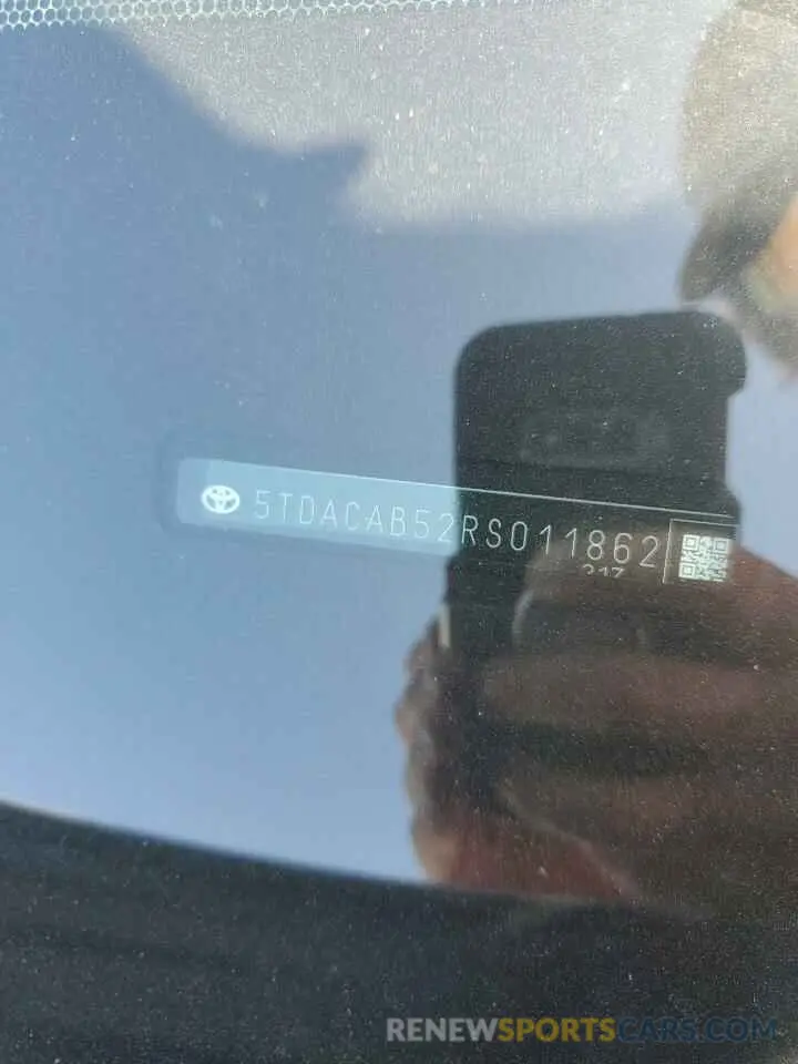 15 Photograph of a damaged car 5TDACAB52RS011862 TOYOTA GRAND HIGH 2024
