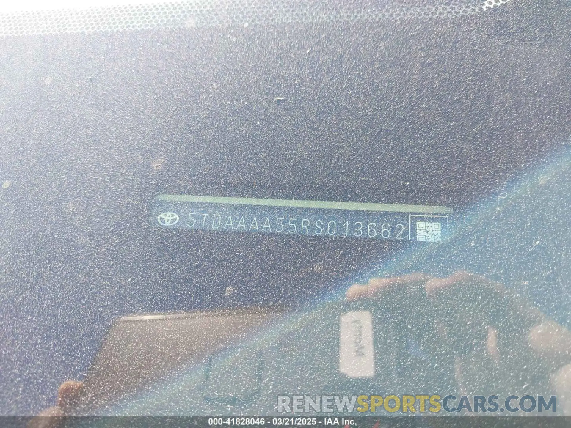 9 Photograph of a damaged car 5TDAAAA55RS013662 TOYOTA GRAND HIGHLANDER 2024
