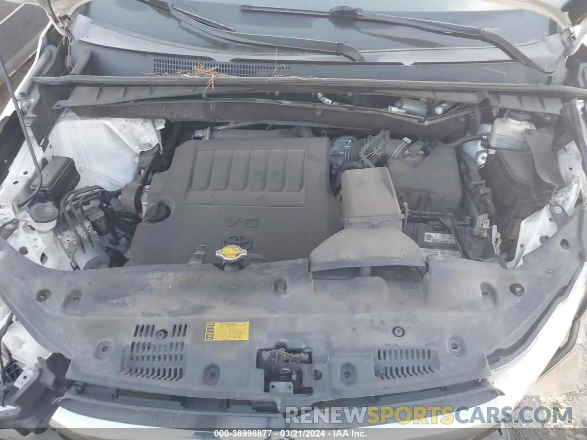 10 Photograph of a damaged car 5TDYKRFH2FS088828 TOYOTA HIGHLANDER 2015