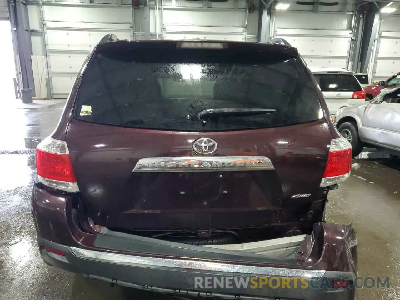 6 Photograph of a damaged car 5TDBK3EHXBS041657 TOYOTA HIGHLANDER 2019