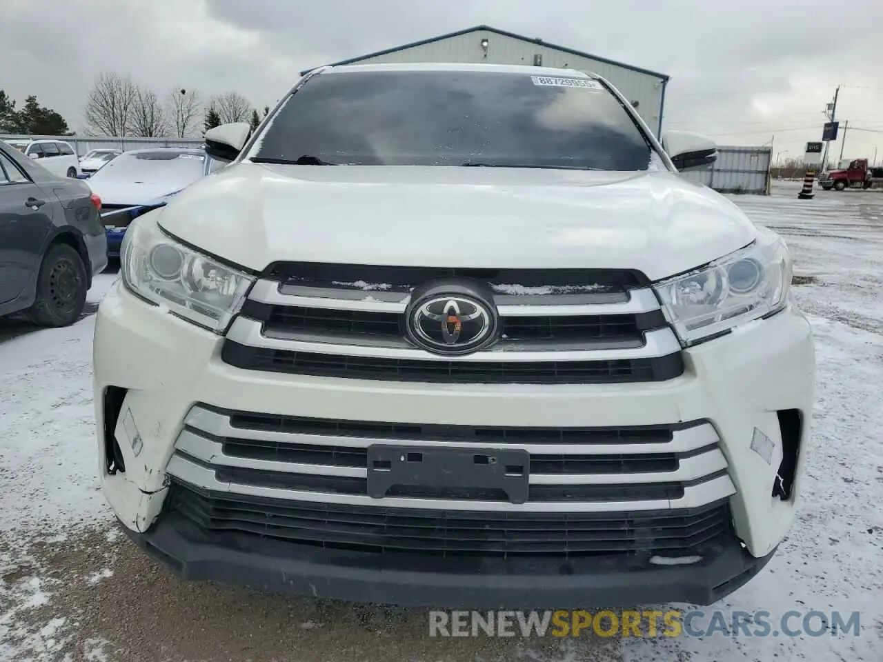 5 Photograph of a damaged car 5TDBZRFH1KS701615 TOYOTA HIGHLANDER 2019