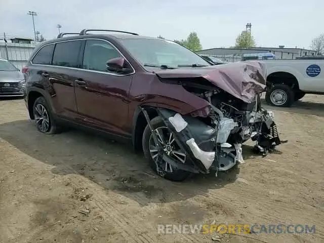 14 Photograph of a damaged car 5TDBZRFH1KS741760 TOYOTA HIGHLANDER 2019