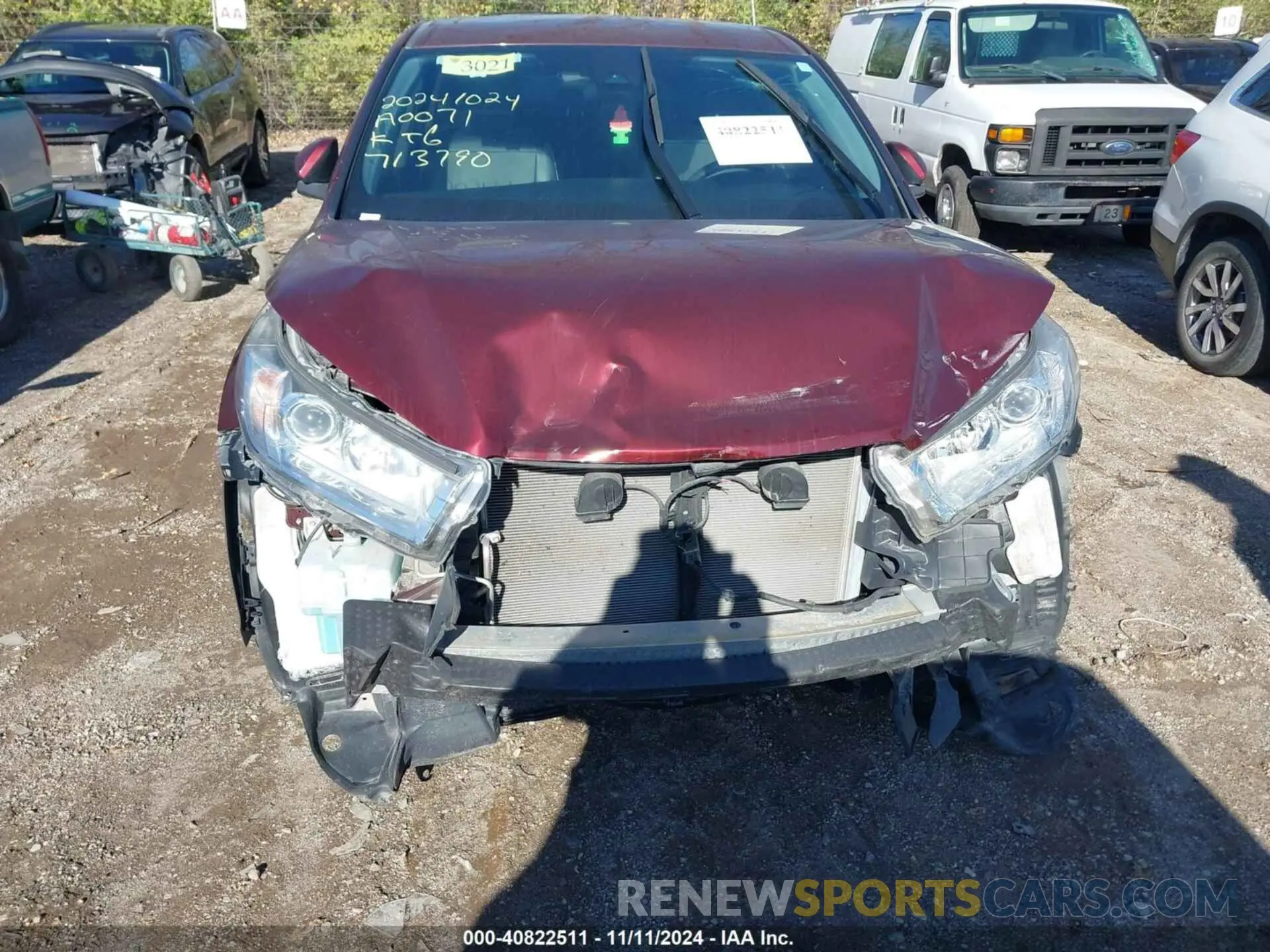 6 Photograph of a damaged car 5TDBZRFH2KS713790 TOYOTA HIGHLANDER 2019