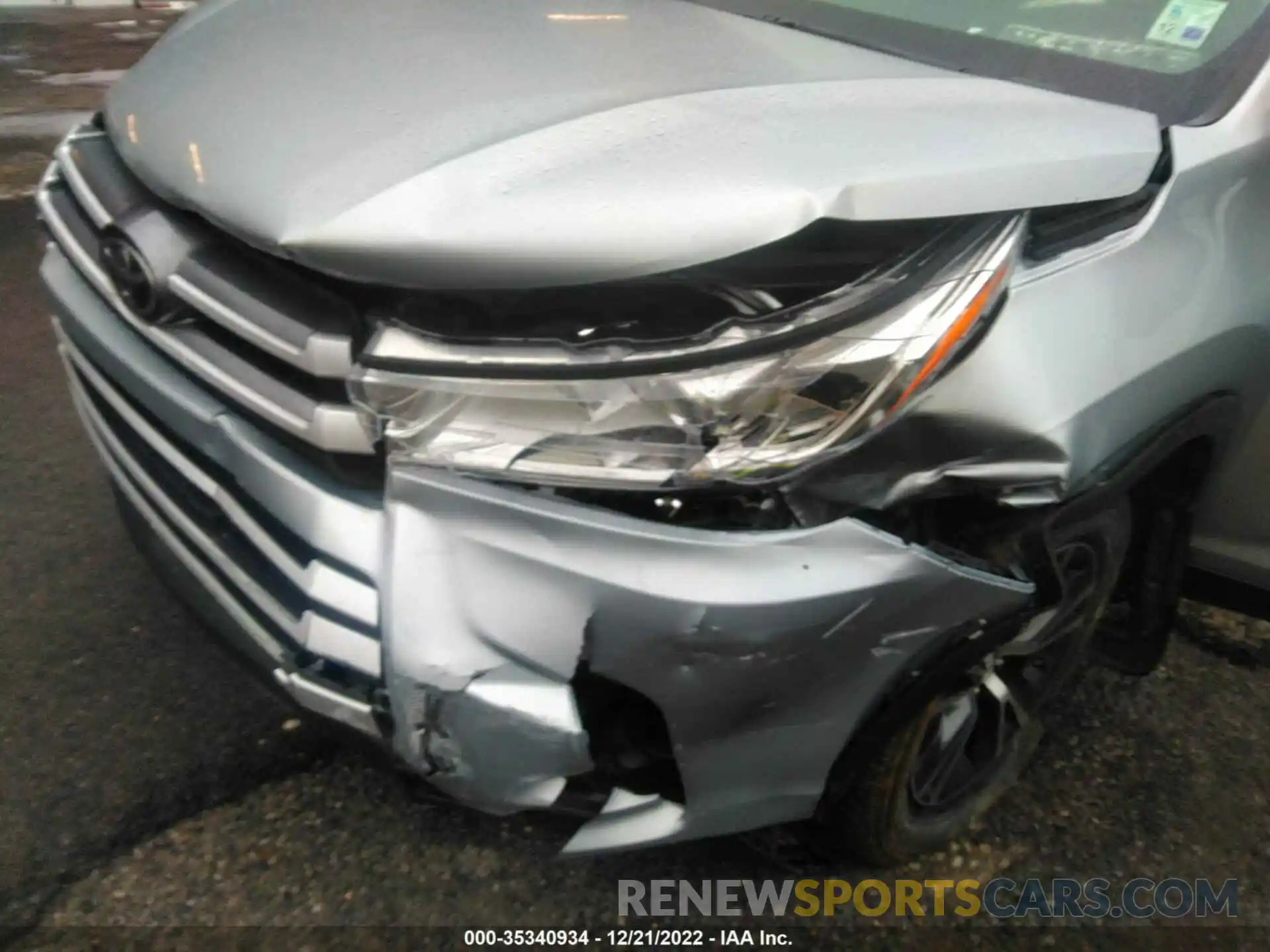 6 Photograph of a damaged car 5TDBZRFH2KS721615 TOYOTA HIGHLANDER 2019