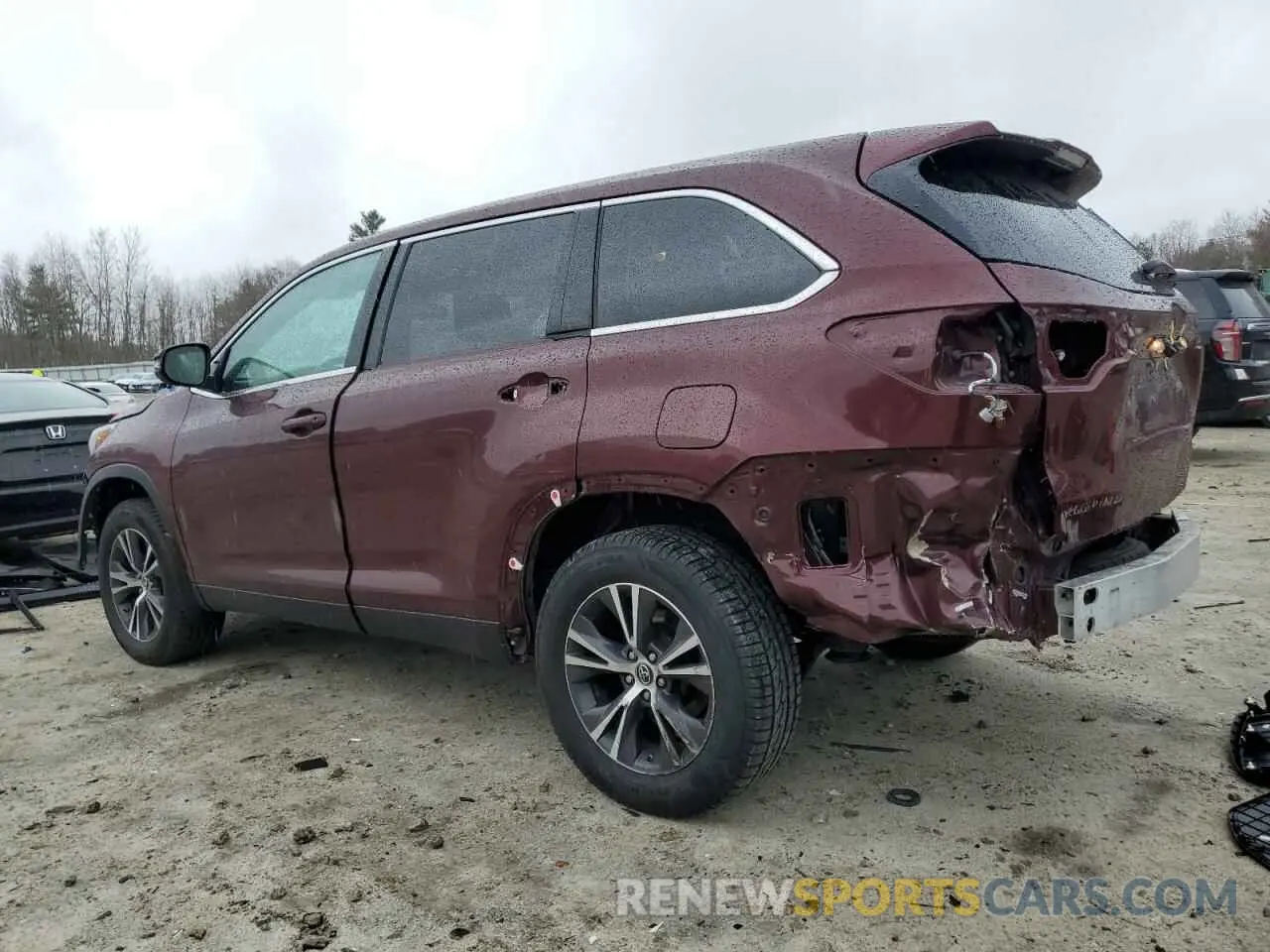 2 Photograph of a damaged car 5TDBZRFH4KS711202 TOYOTA HIGHLANDER 2019