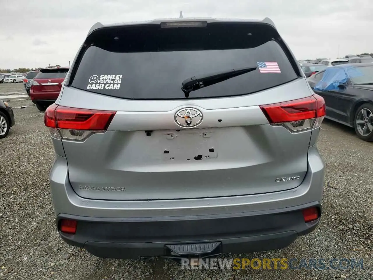 6 Photograph of a damaged car 5TDBZRFH4KS918513 TOYOTA HIGHLANDER 2019