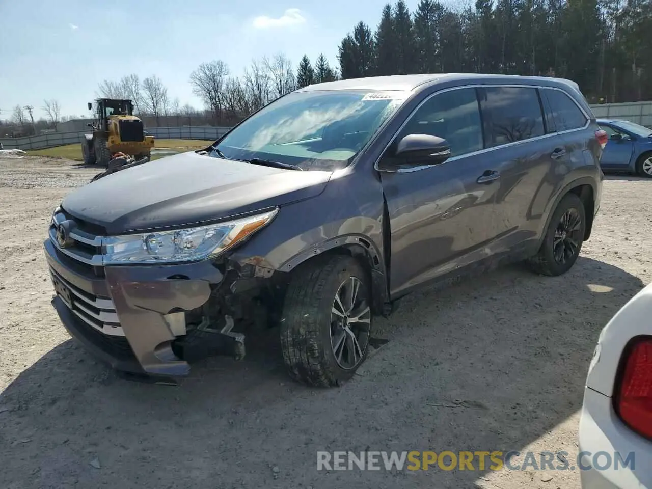 1 Photograph of a damaged car 5TDBZRFH5KS722273 TOYOTA HIGHLANDER 2019